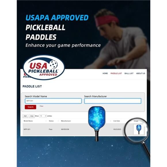 Pickleball Paddles Set of 2 or 4, USAPA Approved Pickleball Set - Picture 2 of 7